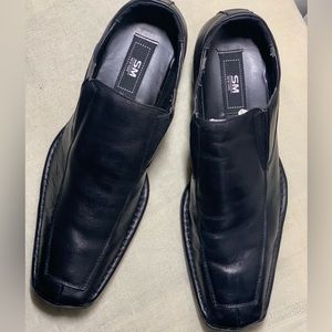 Black Leather Men's Loafers